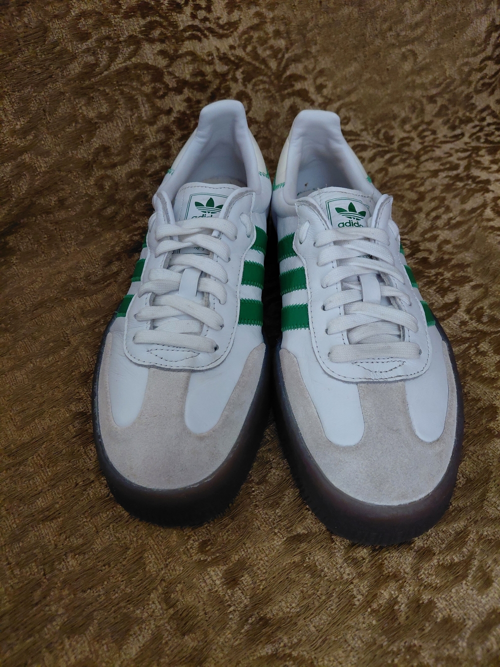 adidas Samba White and Green Men's Classic Sneakers